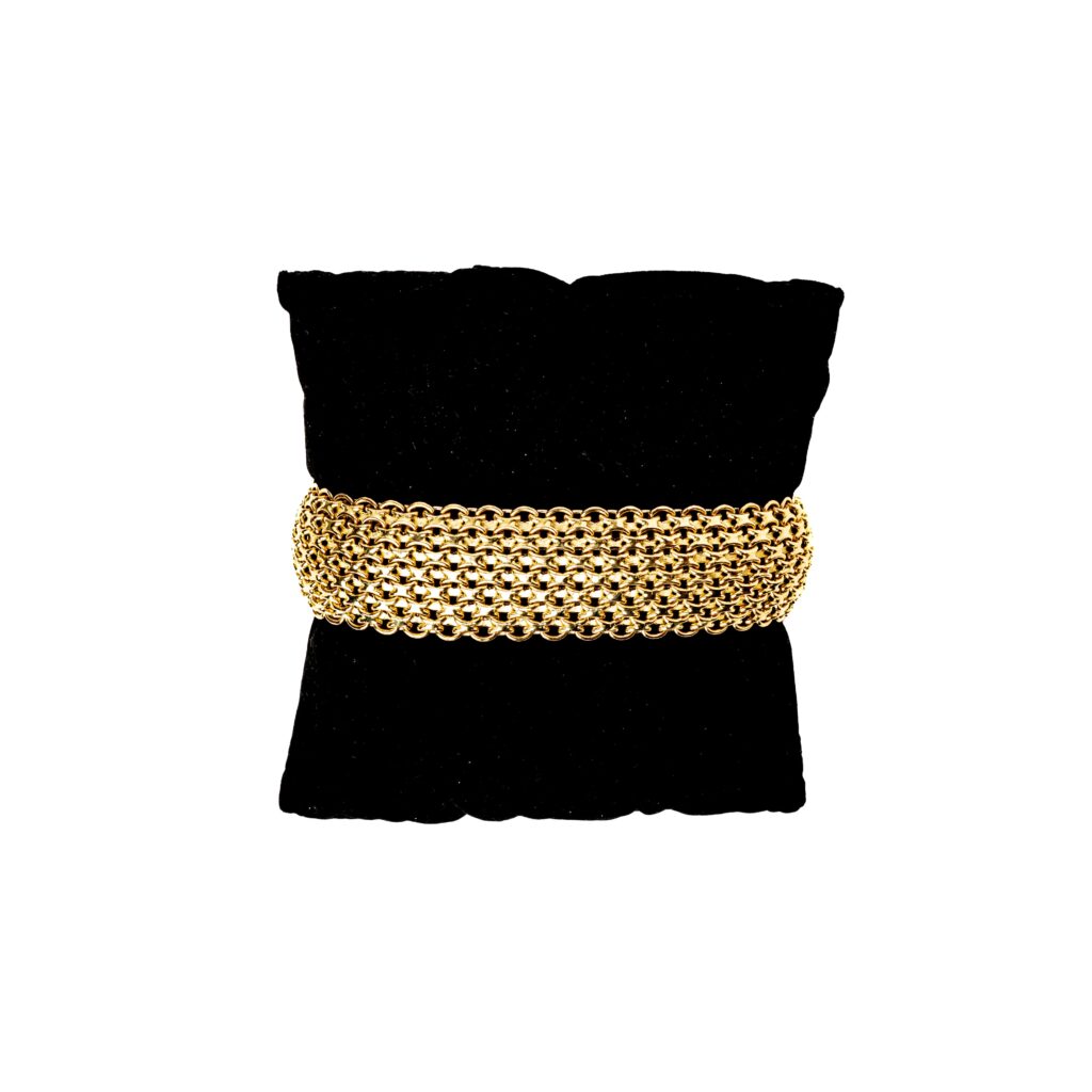 Bracelet or 18k - Maille Paillasson | AB GOLD bijouterie : bijoutier-artisan martinique