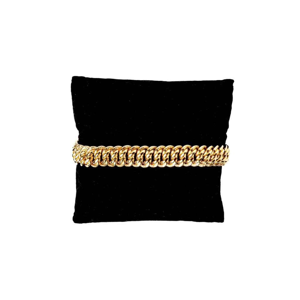 Bracelet or 18k - Maille Américaine 1820 | AB GOLD bijouterie : bijoutier-artisan martinique