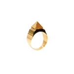 Bague or 18k - Pyramide 3D - chevalière | AB GOLD bijouterie : bijoutier-artisan
