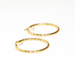 Boucles d'oreilles or 18k - Petites Créoles 3D à cliquet | AB GOLD bijouterie : bijoutier-artisan martinique