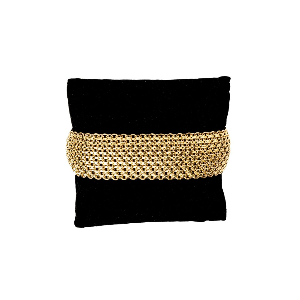 Bracelet or 18k - Maille Paillasson 3110 | AB GOLD bijouterie : bijoutier-artisan martinique