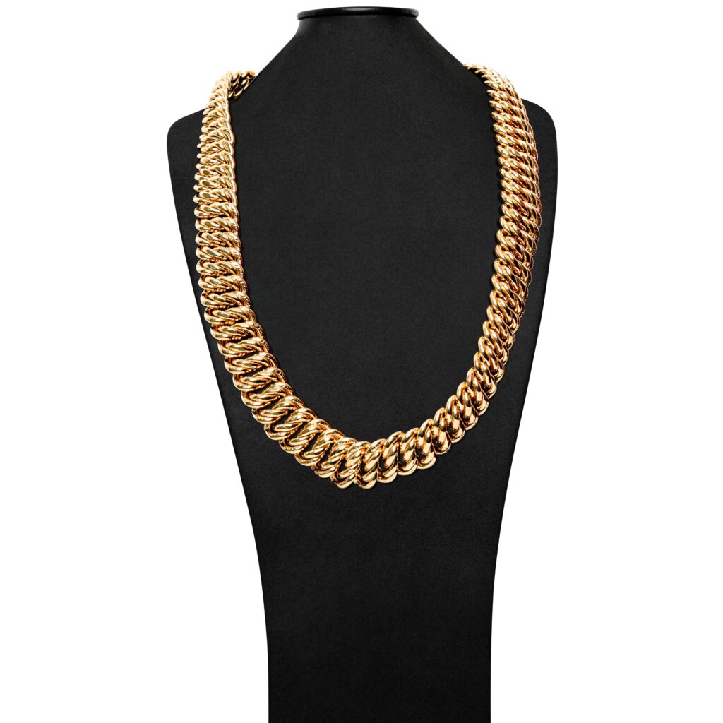 Collier or 18k - Chaine Maille Américaine 101 | AB GOLD bijouterie : bijoutier-artisan martinique