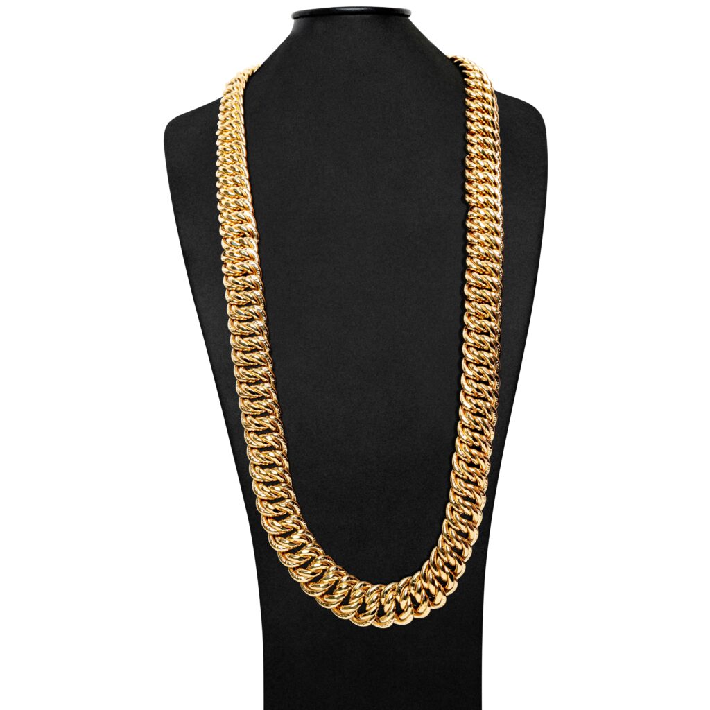 Collier or 18k - Chaine Maille Américaine 75 | AB GOLD bijouterie : bijoutier-artisan martinique