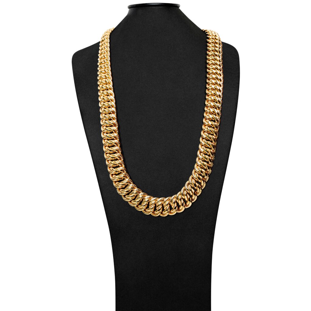 Collier or 18k - Chaine Maille Américaine xx | AB GOLD bijouterie : bijoutier-artisan martinique