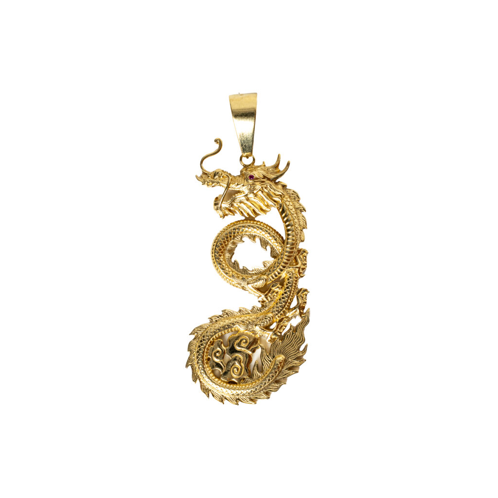 Pendentif or 18k Dragon v2 | AB GOLD bijouterie : bijoutier-artisan martinique