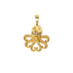 Pendentif or 18k Poulpe / Pieuvre | AB GOLD bijouterie : bijoutier-artisan martinique