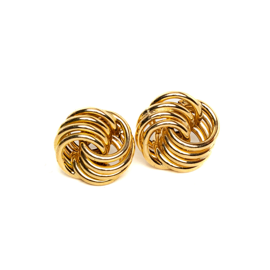 Boucles d'oreilles or 18k - Clous 2x4 lisses | AB GOLD bijouterie : bijoutier-artisan martinique