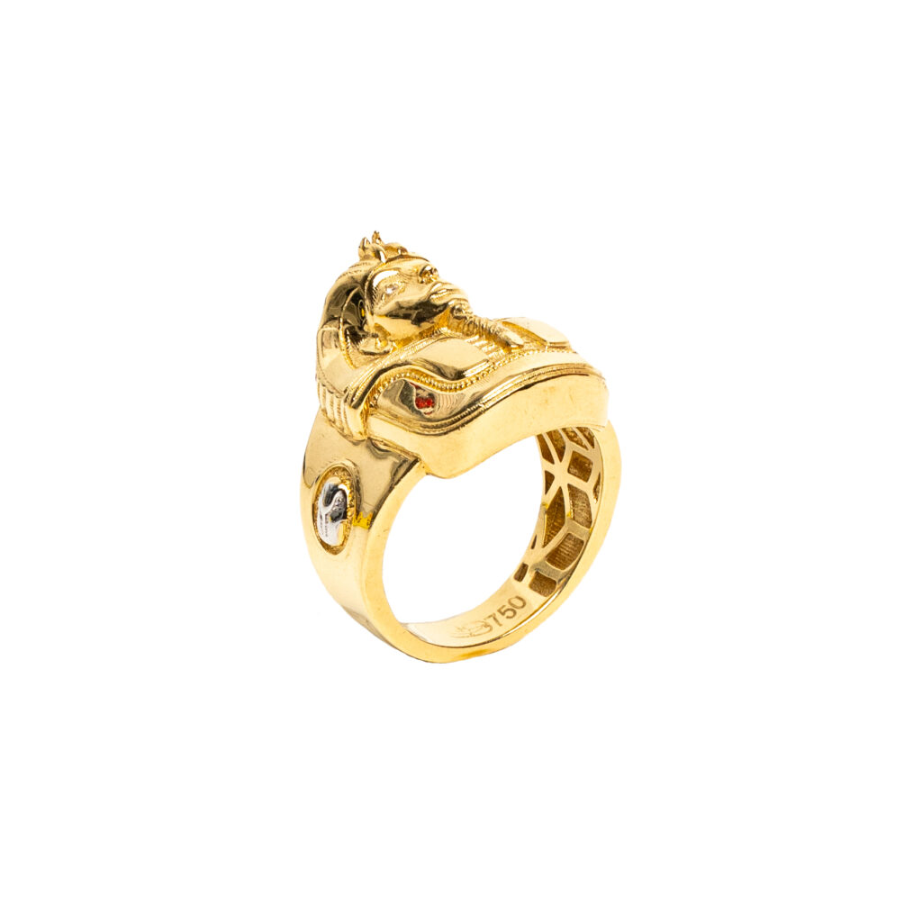 Bague or 18k Pharaon/Egypte - chevalière | AB GOLD bijouterie : bijoutier-artisan