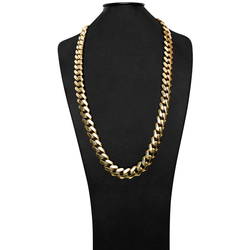 Collier or 18k - Chaine Maille Monaco 84 | AB GOLD bijouterie : bijoutier-artisan martinique