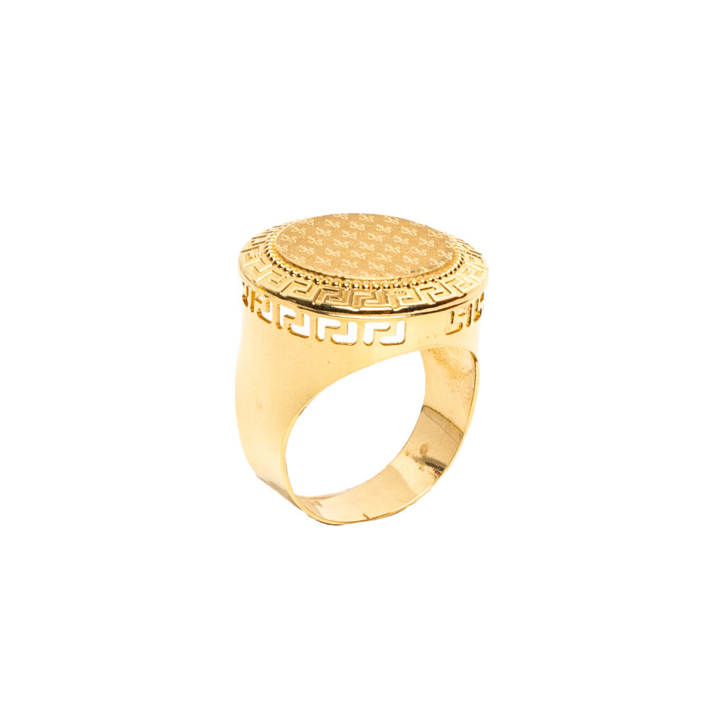 Bague or 18k - Versace x Fleur de Lys - chevalière | AB GOLD bijouterie : bijoutier-artisan