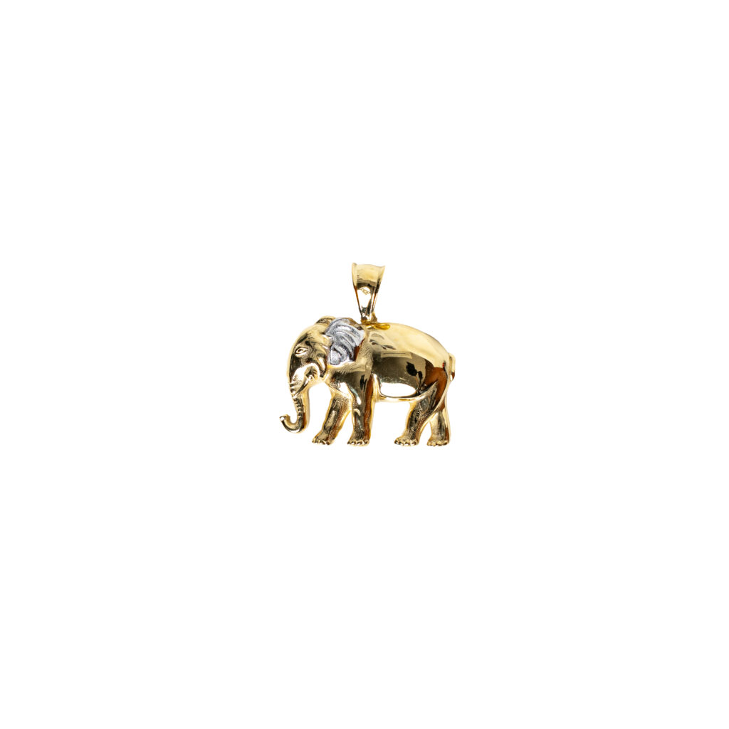 Pendentif or 18k Elephant | AB GOLD bijouterie : bijoutier-artisan martinique