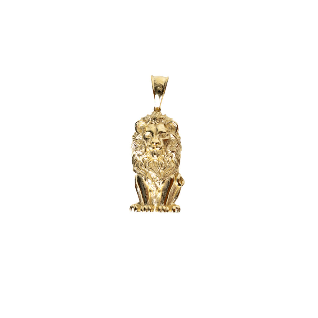 Pendentif or 18k Lion | AB GOLD bijouterie : bijoutier-artisan martinique