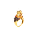 Bague or 18k - Coq 3D - chevalière | AB GOLD bijouterie : bijoutier-artisan