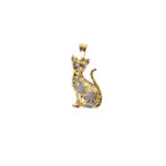 Pendentif or 18k Aristochat / Chat | AB GOLD bijouterie : bijoutier-artisan martinique
