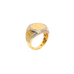 Bague or 18k - 50 pesos oro puro - chevalière | AB GOLD bijouterie : bijoutier-artisan