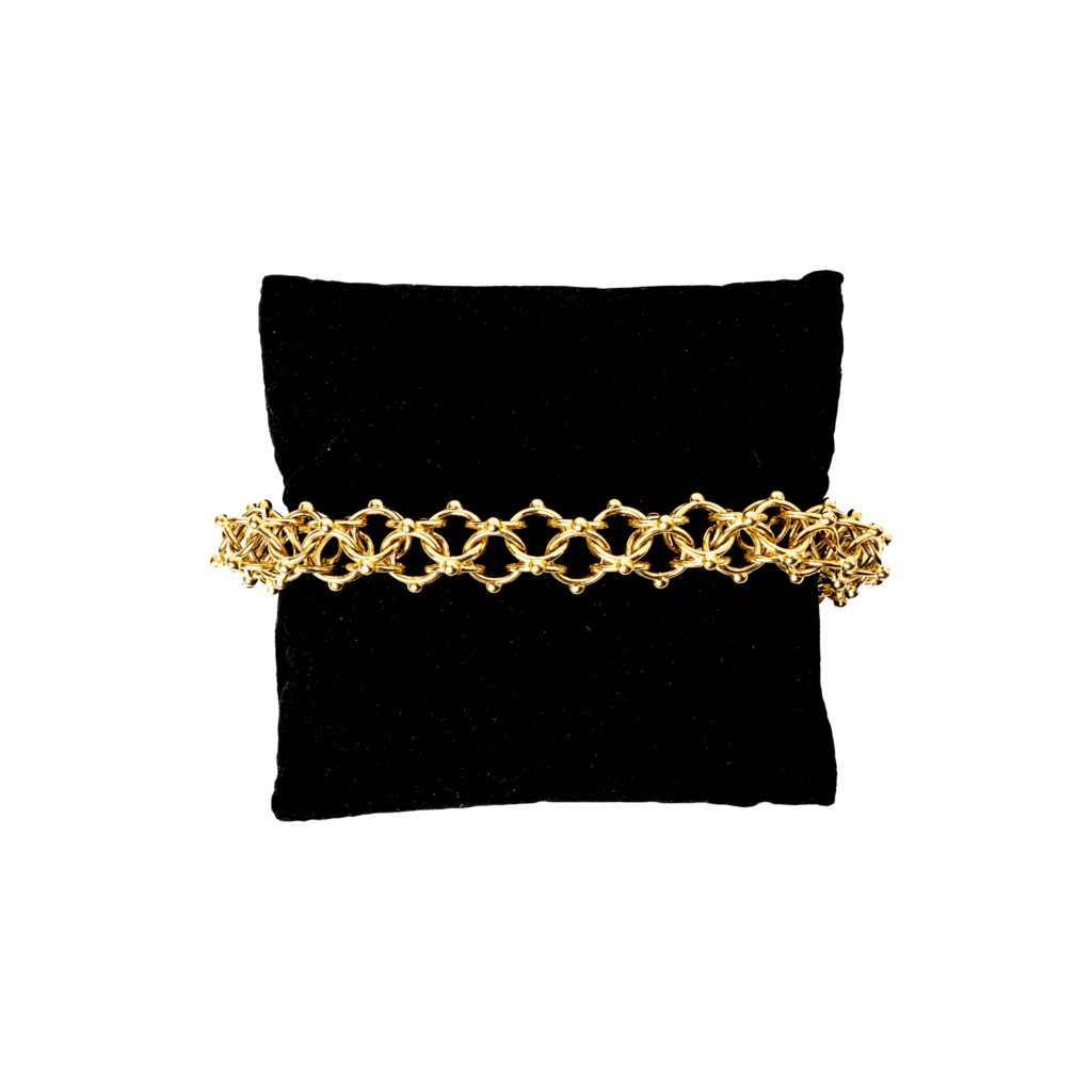 Bracelet or 18k - Maille Cyclone 19 | AB GOLD bijouterie : bijoutier-artisan martinique
