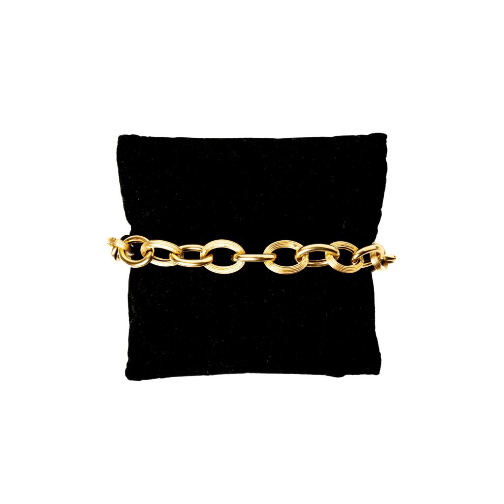 Bracelet or 18k - Maille Forçat 1225 | AB GOLD bijouterie : bijoutier-artisan martinique