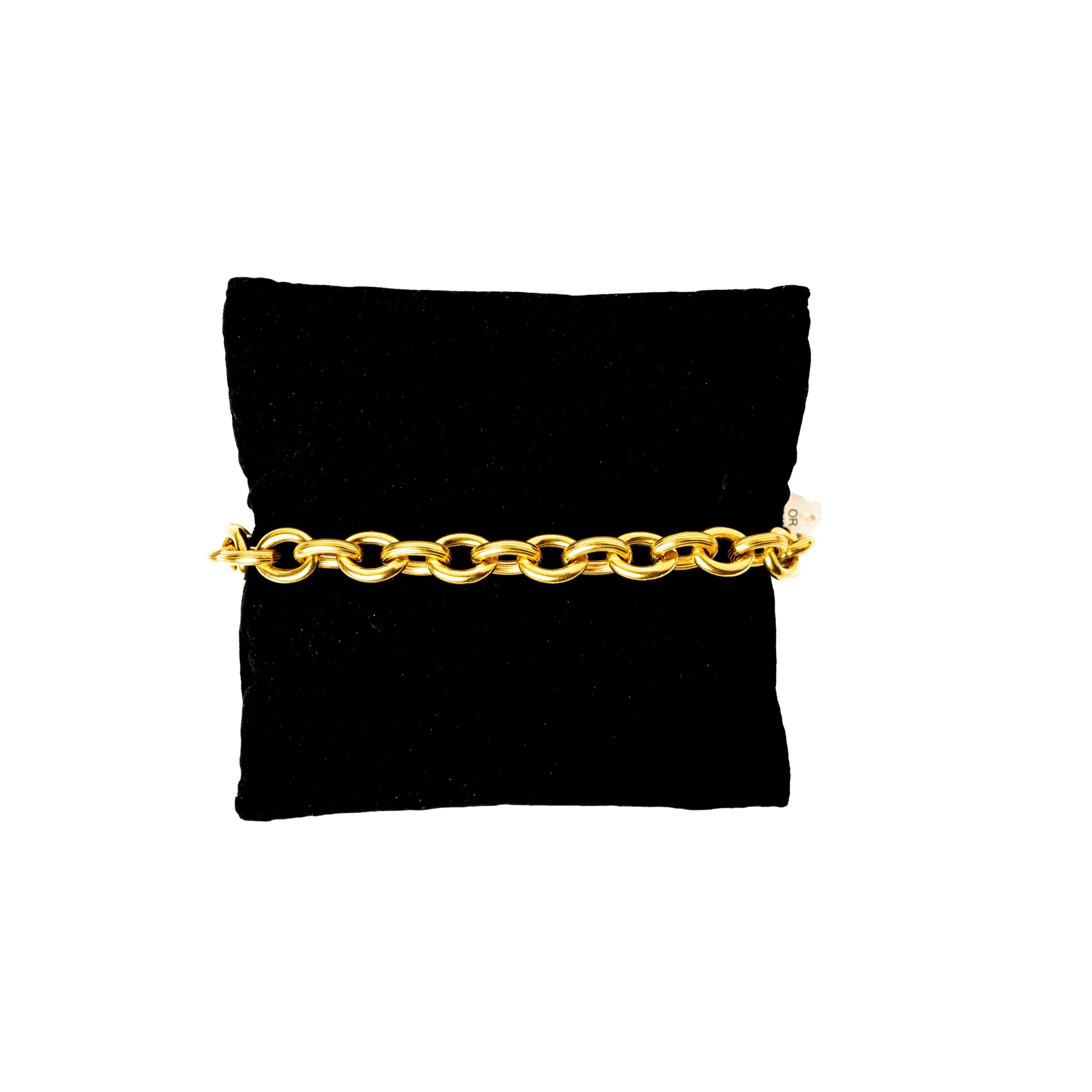 Bracelet or 18k - Maille Forçat 0980 | AB GOLD bijouterie : bijoutier-artisan martinique
