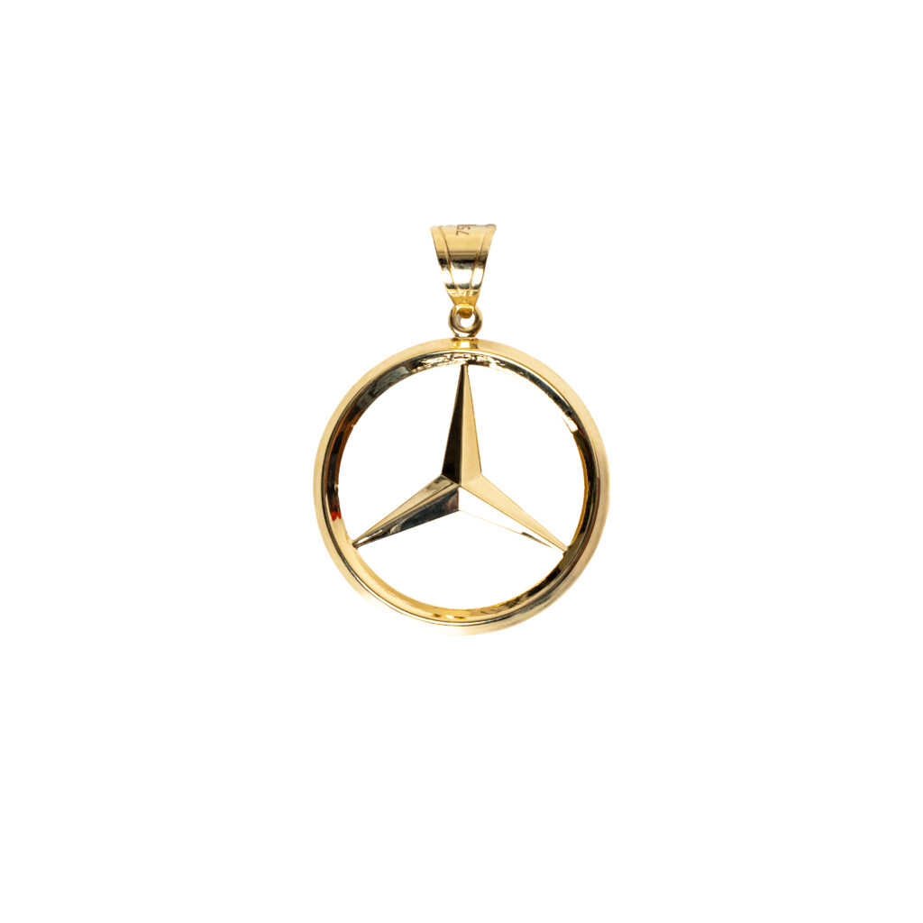 Pendentif or 18k Mercedes | AB GOLD bijouterie : bijoutier-artisan martinique