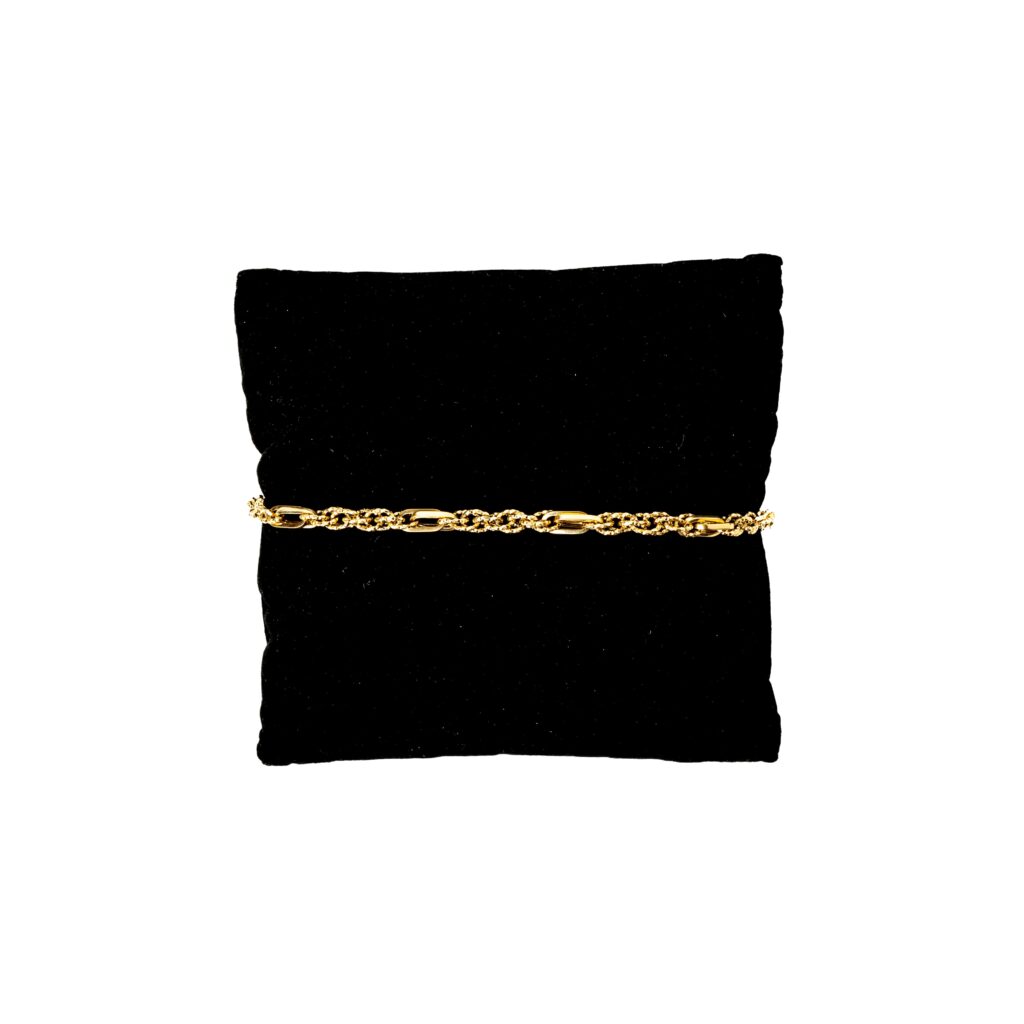 Bracelet or 18k - Maille Torsadée 0395 | AB GOLD bijouterie : bijoutier-artisan martinique