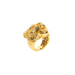 Bague or 18k - Tête de Tigre 3D - chevalière | AB GOLD bijouterie : bijoutier-artisan