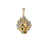 Pendentif or 18k Dragon Ball Z Vegeta | AB GOLD bijouterie : bijoutier-artisan martinique