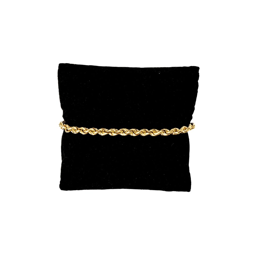 Bracelet or 18k - Maille Torsadée 0540 | AB GOLD bijouterie : bijoutier-artisan martinique