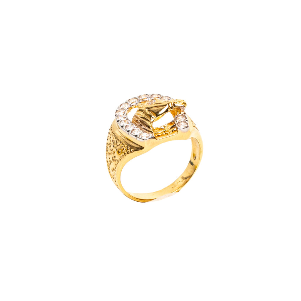 Bague or 18k Fer à cheval - chevalière | AB GOLD bijouterie : bijoutier-artisan