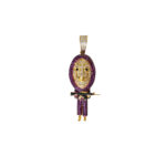 Pendentif or 18k Casa de Papel XL | AB GOLD bijouterie : bijoutier-artisan martinique