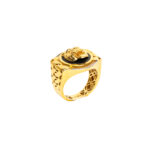 Bague or 18k Tigre Or Noir 3D - chevalière | AB GOLD bijouterie : bijoutier-artisan