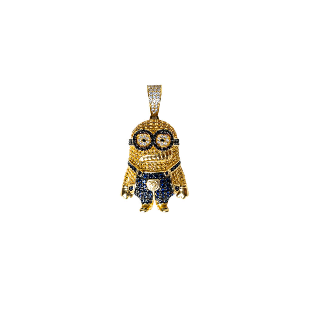 Pendentif or 18k Les Minions | AB GOLD bijouterie : bijoutier-artisan martinique