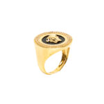 Bague or 18k Medusa x Or Noir 3D - chevalière | AB GOLD bijouterie : bijoutier-artisan