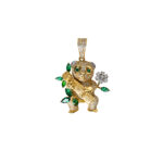 Pendentif or 18k Tarsier | AB GOLD bijouterie : bijoutier-artisan martinique
